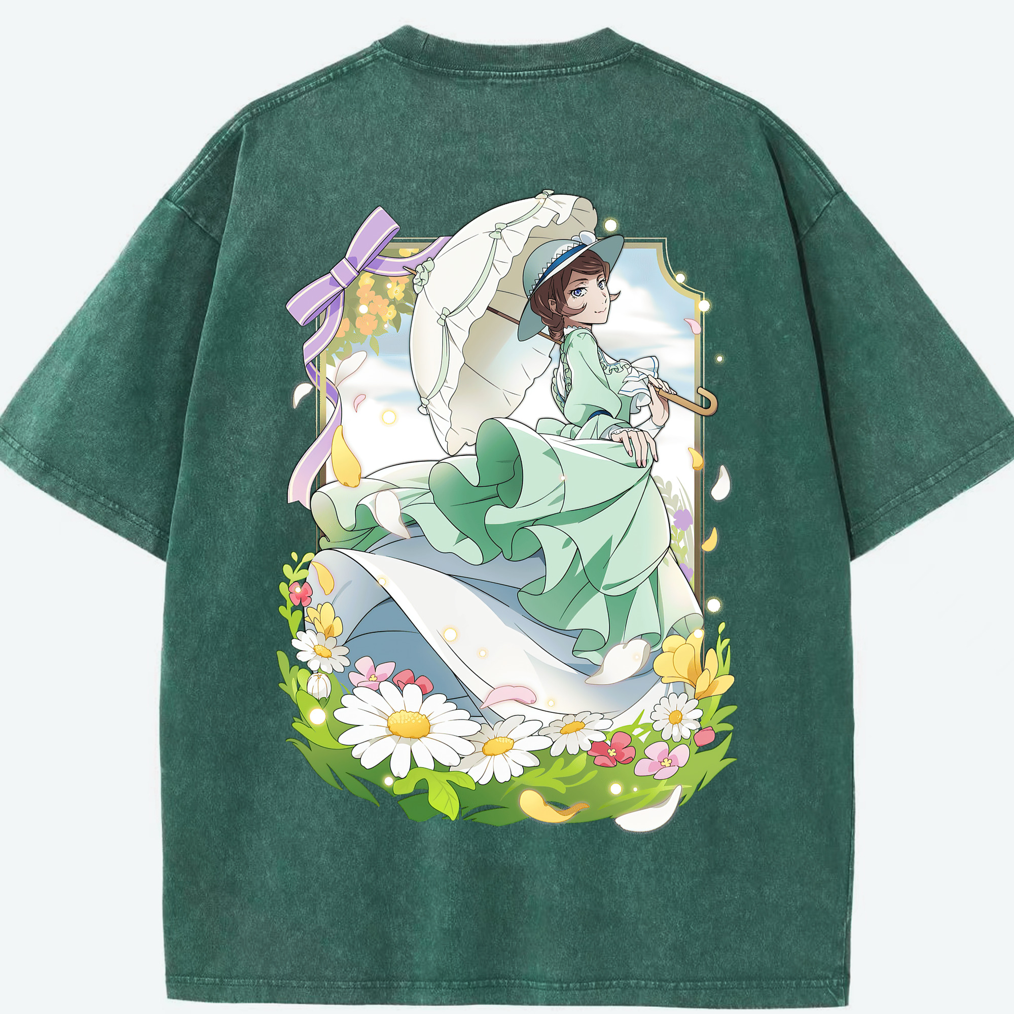（画像用） 文豪ストレイドッグス Bungo Stray Dogs 綿100% ヴィンテージ風 半袖Tシャツ（背面プリント）